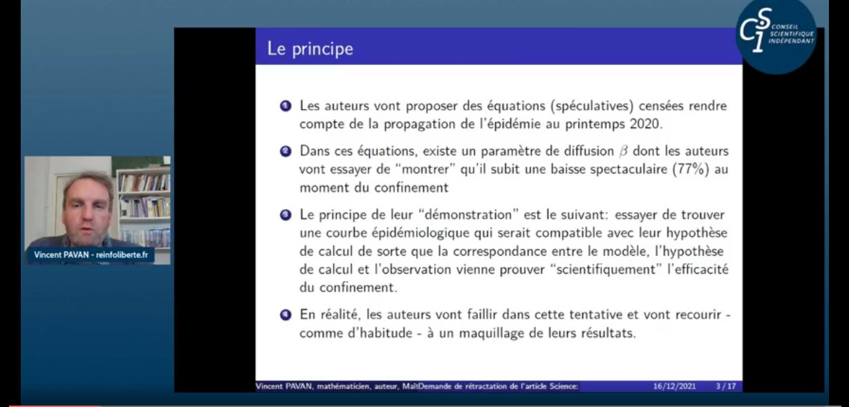 Réunion publique n°36 du CSI avec Laurent Toubiana et Vincent Pavan - 16 décembre 2021