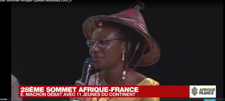 Sommet Afrique/ France à Montpellier intervention de la Burkinabè