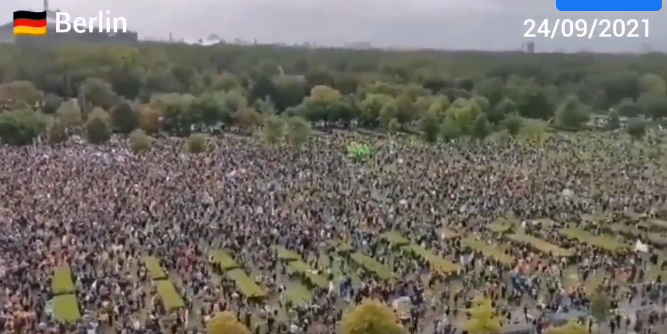Grandes manifestations à travers l'Allemagne. 24-25 sept. 2021