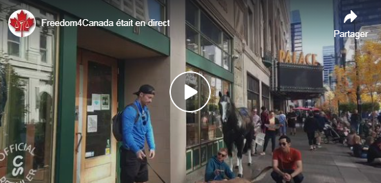 FREEDOM Canada fait un pique-nique directement dans les rues NO PASS