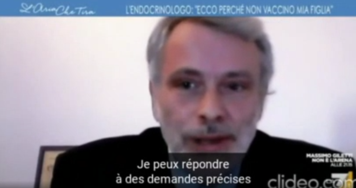 Giovanni Frajese, endocrinologue, démonte les mensonges d'un de ses confrères en direct sur la vaccination des enfants